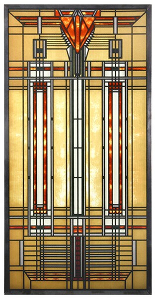 Bradley House Skylight Frank Lloyd Wright Art Glass Replica